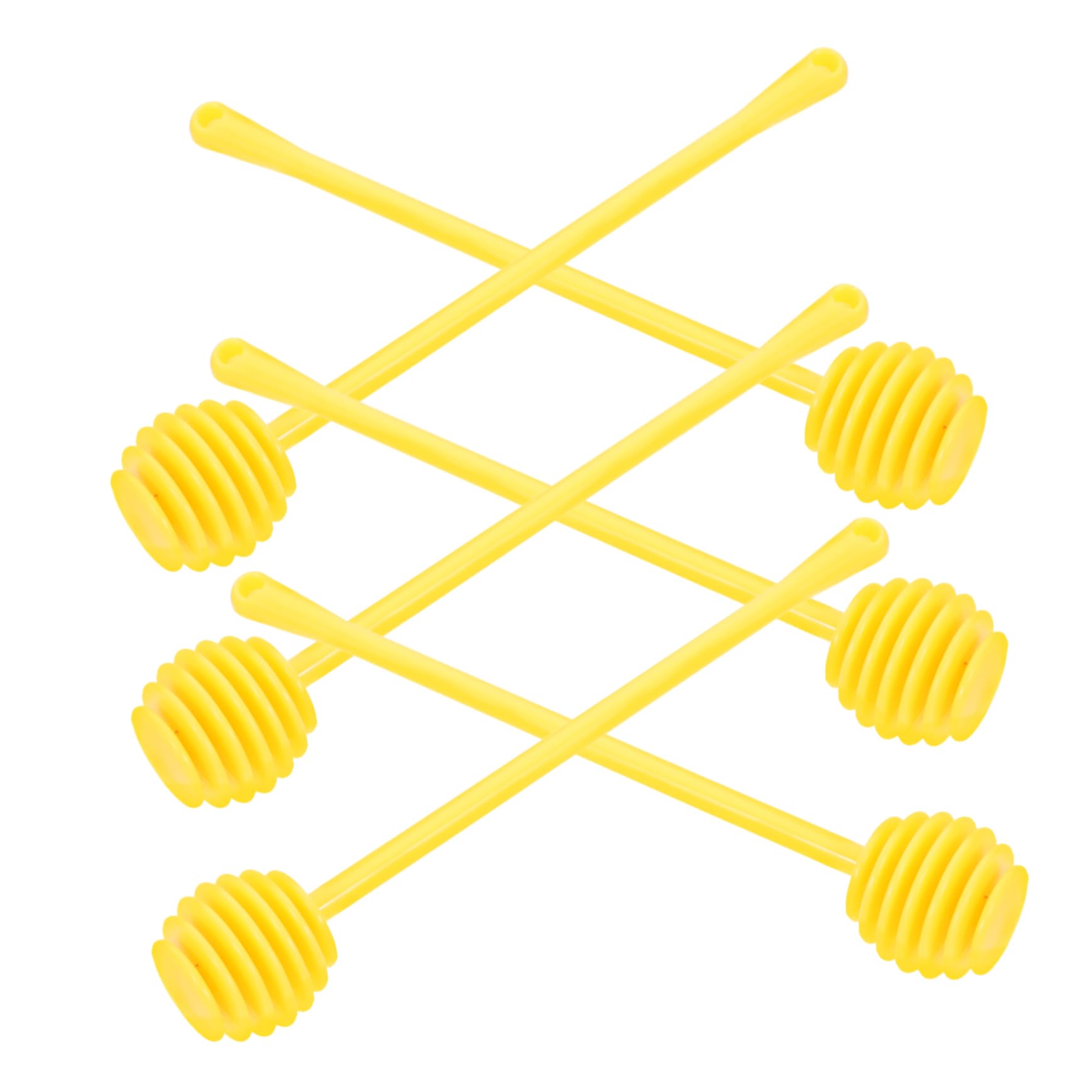 Toyvian 6pcs Honey Dipper Sticks Versatile Wooden Honey Extractor and Stirring Tool for Effortless and Kitchen Use Design