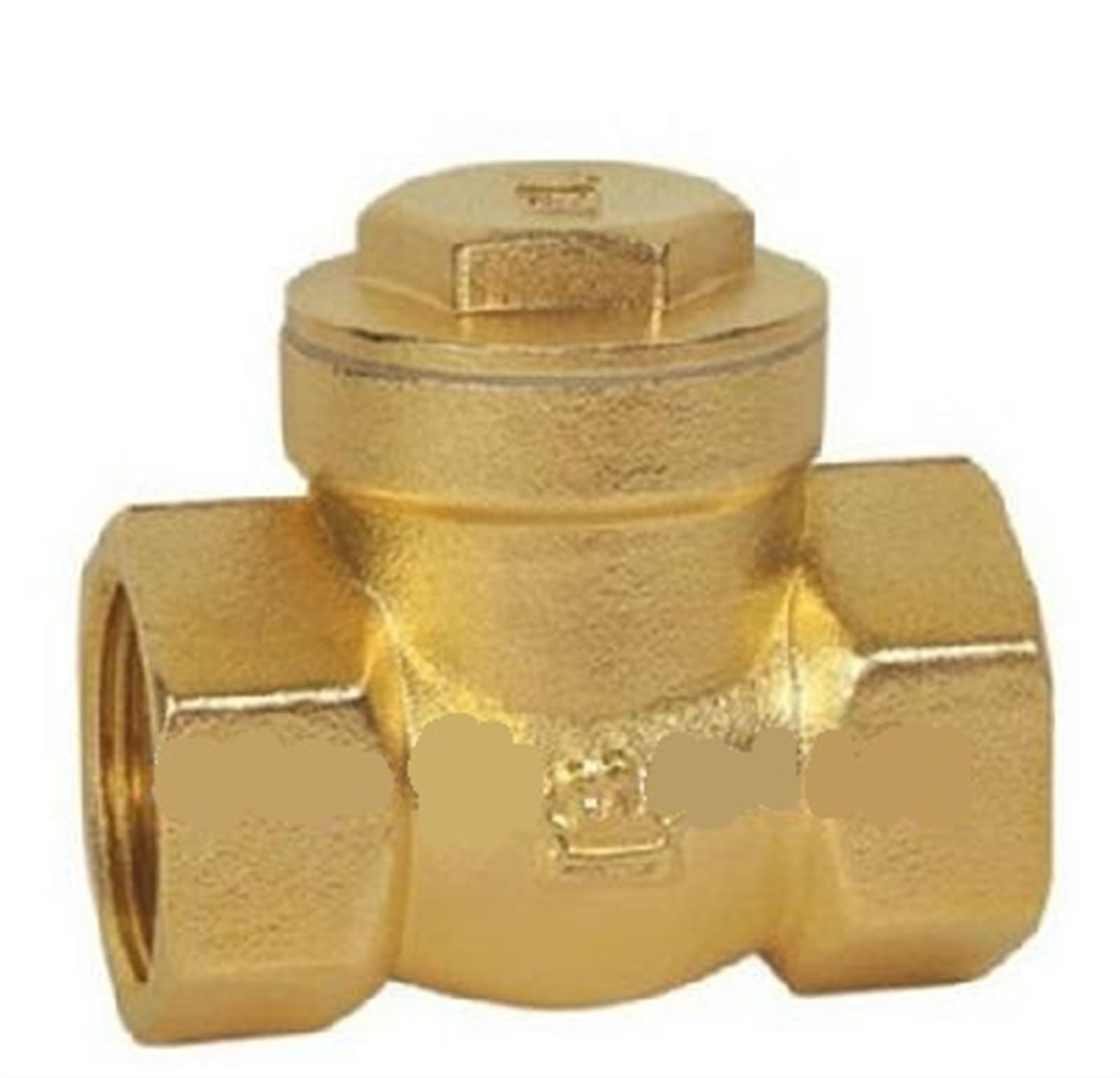 Cakadixiy One Color 11/2'' 1.5'' Dn40 Port Size Brass Horizontal Check Valve One Way Water Pipe Meter Non Return