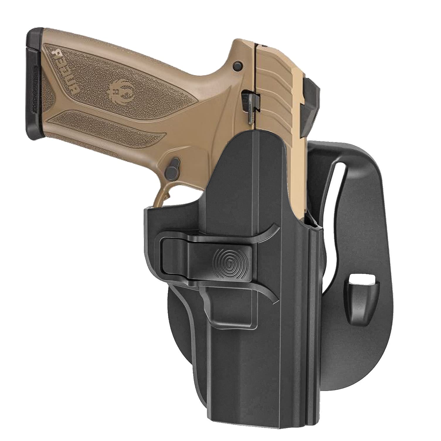 Paddle Holster for Ruger Security 9mm Luger, OWB Right-Handed Gun Holster for Ruger Security 9mm Compact/Pro/Standard Without Red Laser, 60° Adjustable Open Carry Pistol Holsters with Quick Release