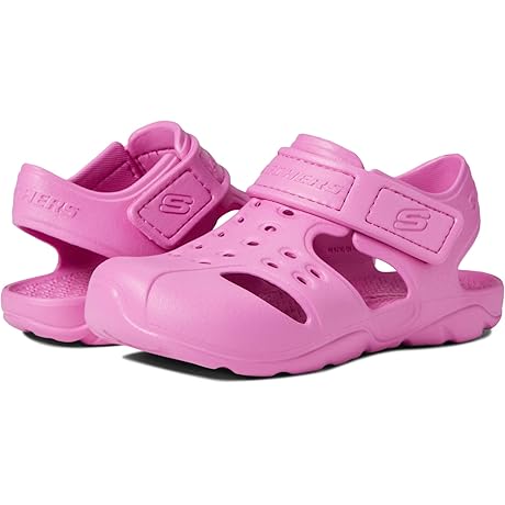 Kid's Adjustable Outdoor Water Sandal - Skechers Unisex-Child Foamies Wave Blast Sandal