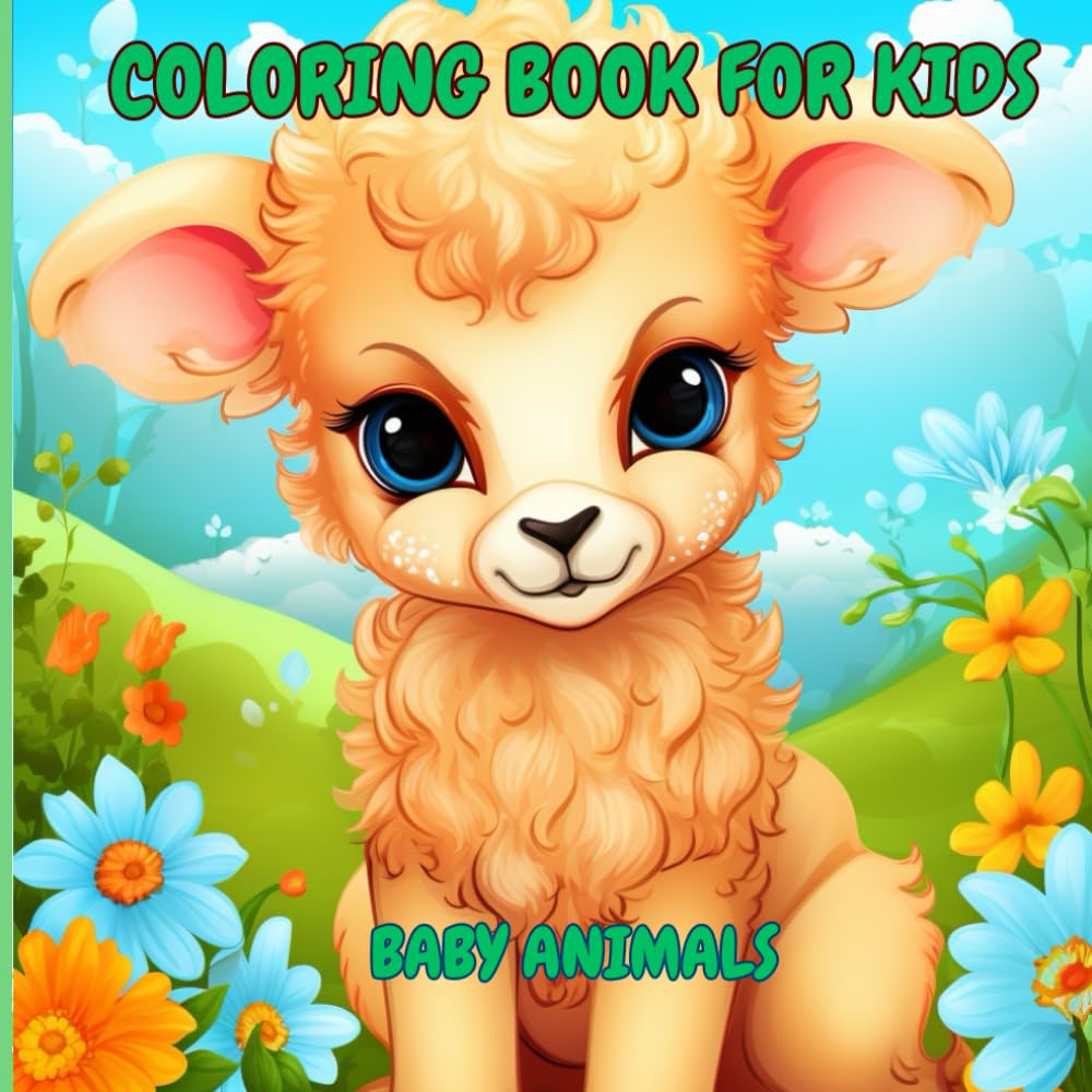 Colouring Book for Kids. Baby Animals.