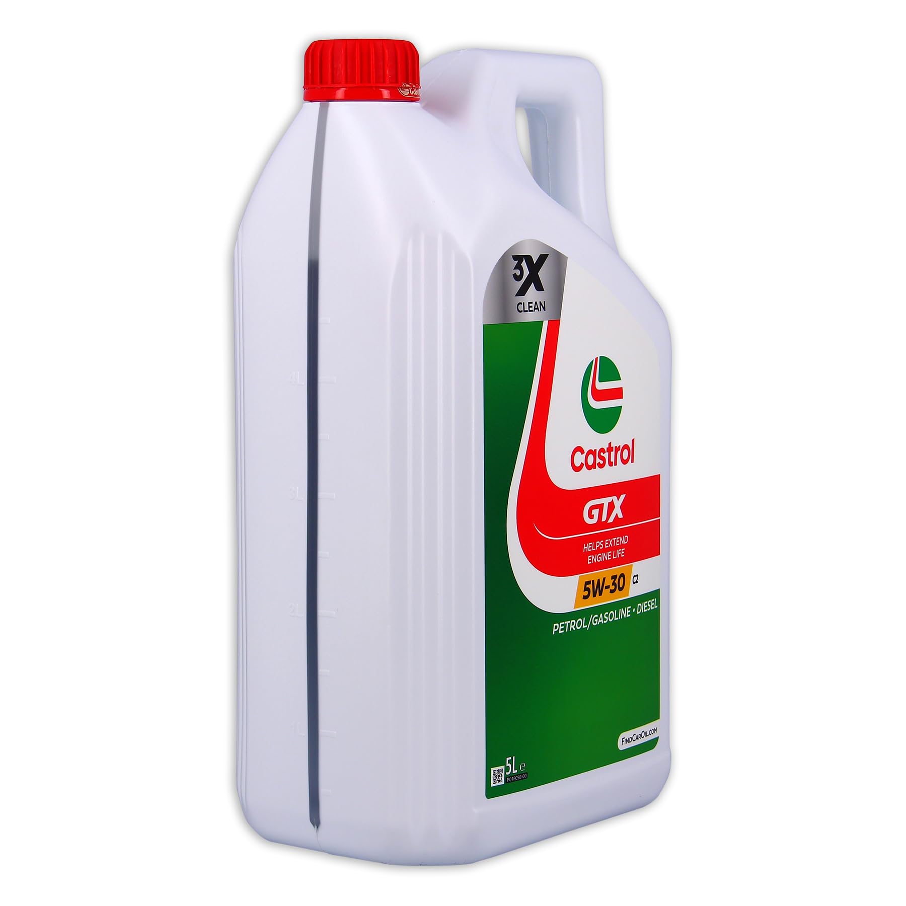 CASTROL Aceite de motor 5W-30 GTX ACEA C2 C2 5L Compatible con PEUGEOT 208 I Hatchback CA, CC 2008 I A94, CU, NISSAN Qashqai II J11, J11, KIA RIO III UB, CITROËN C1 PM, PN