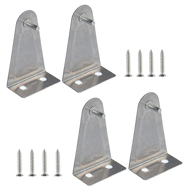 Cutelec 4pcs Hold Down Brackets Metal Clips with Screws Blinds Down