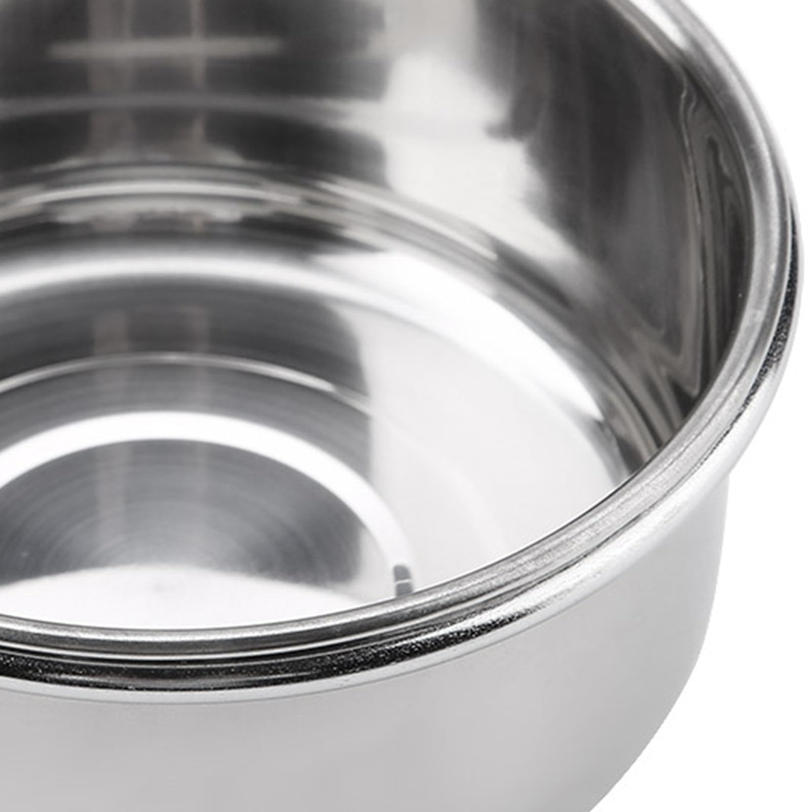 Appendere cibo regolabile acqua cibo ciotola di alimentazione in acciaio inox pappagallo parrocchetto alimentatore gabbia per uccelli accessorio bere tazza(M)