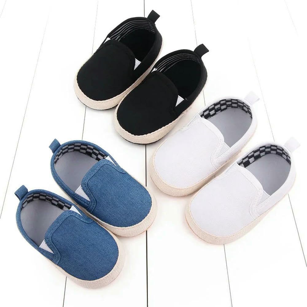 ZBDP - Scarpe morbide per bambini, per primi passi, senza lacci, per bambini da 0 a 6 a 12 mesi, per bambini e bambine