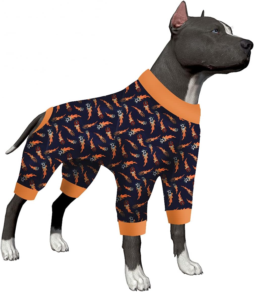 LovinPet Large Dog Pajamas for Pitbulls Lightweight