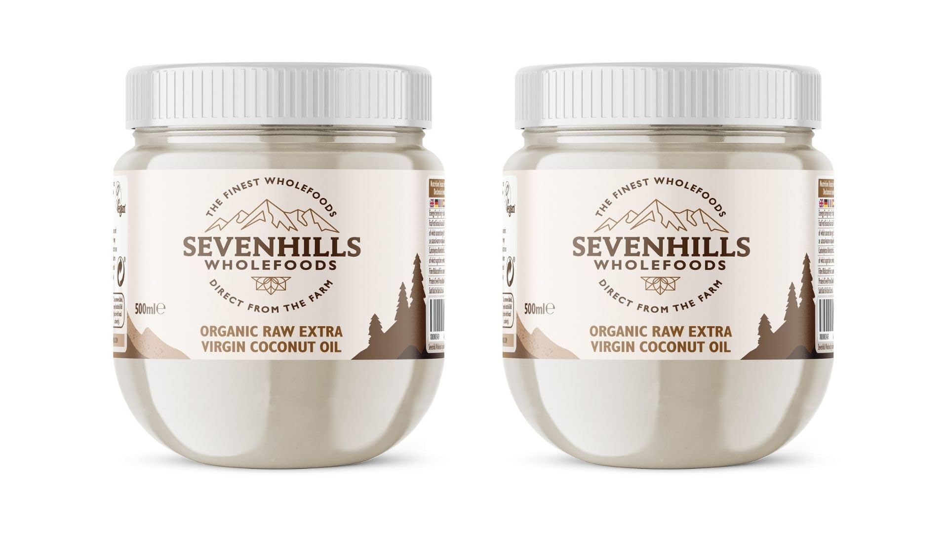 Sevenhills Wholefoods Aceite De Coco Virgen Extra Orgánico, Crudo, Prensado En Frío, Contenedor De Plástico 1L, para usos culinarios, de salud y belleza — view 9