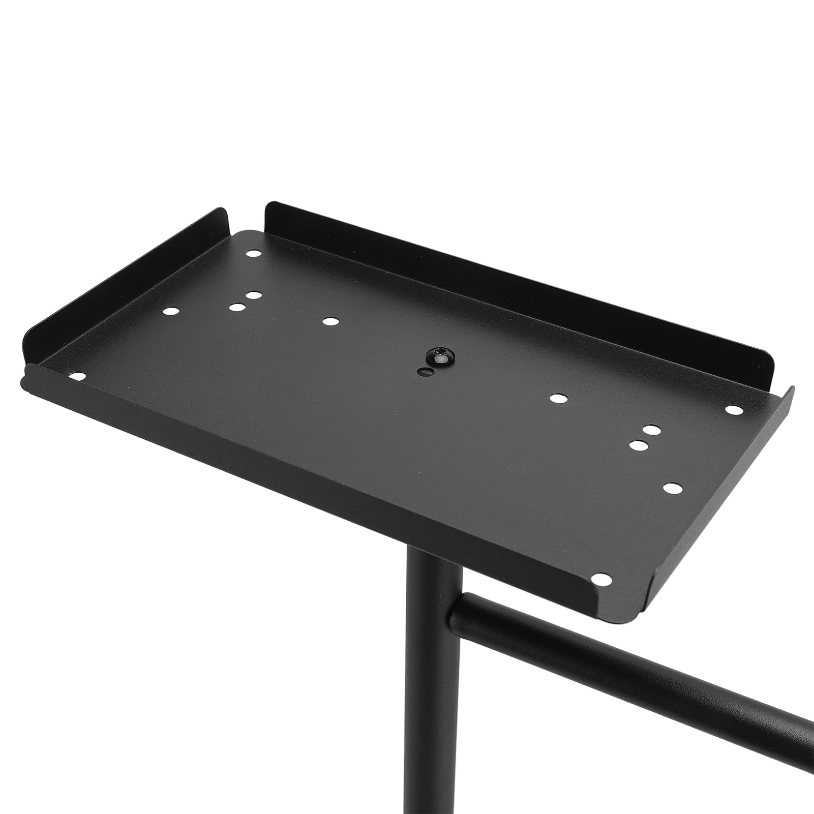 Supporto Porta Carta Igienica, Porta Carta Igienica Nero in Acciaio Inossidabile con Piedini in Silicone, Compatibile con Rotoli di Tutte Le Dimensioni