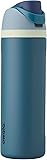 Owala FreeSip Insulated Stainless Steel Water Bottle with Straw, BPA-Free Sports Water Bottle, Great for Travel, 24 Oz, Denim Denim 24 Ounces