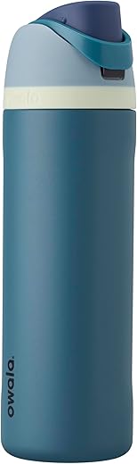 Owala FreeSip 24 Oz Insulated Water Bottle - Denim, BPA-Free