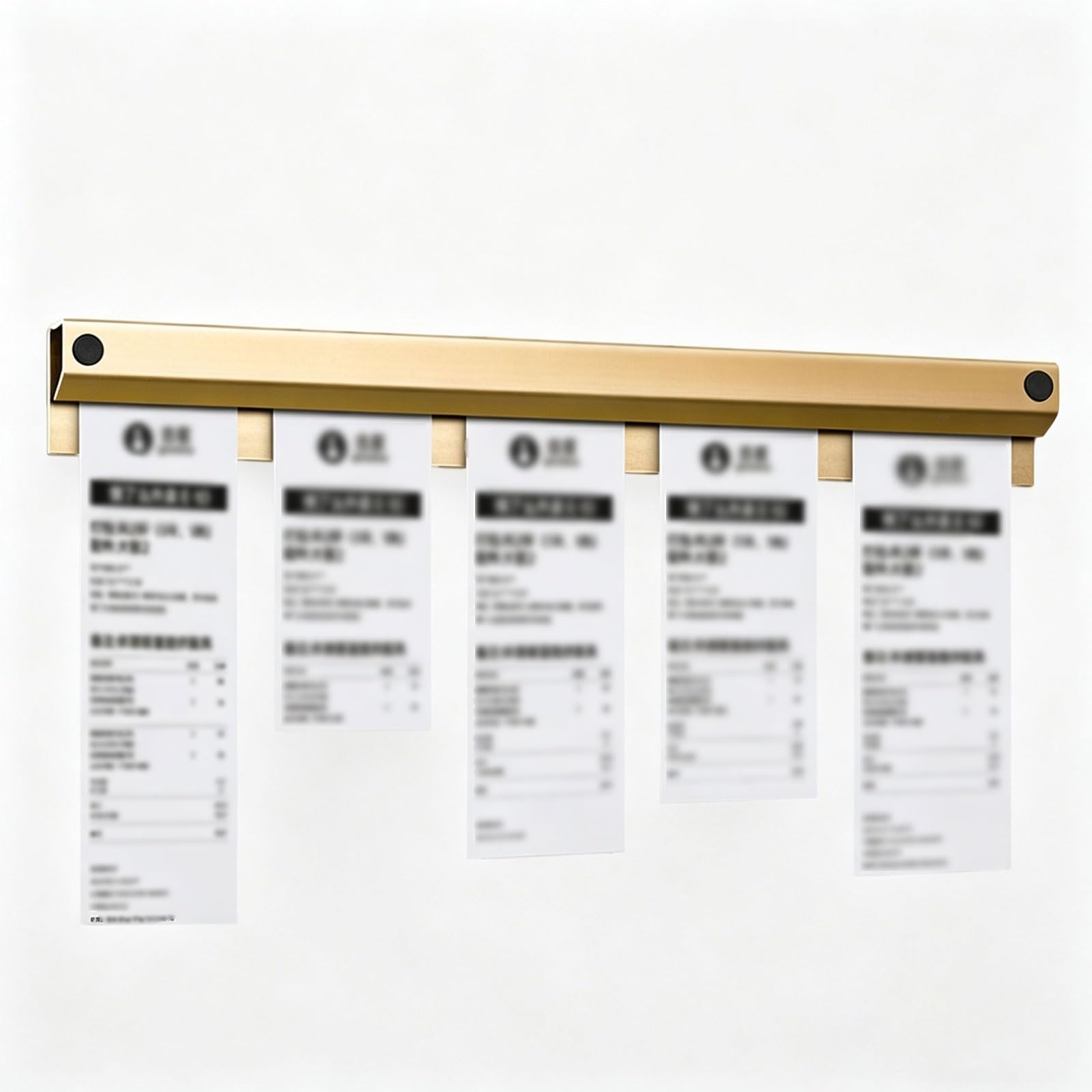 Porta Comandas, Soporte Comanderas Restaurante, Fácil Instalación, Porta Tickets Restaurante, para Restaurantes, Barra para Comandas Cocina, Para Ticket Cocina, Bar, Pedido(60cm (23.62in))