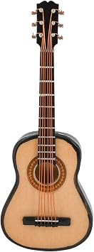 Broadway Gifts Co Miniature Classic Steel String Guitar 4-inch Wood Magnet