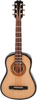 Broadway Gifts Co Miniature Classic Steel String Guitar 4 inch Wood Refrigerator Magnet