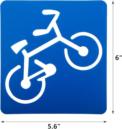 Miniatura 2 de Peohud 36 plantillas para niños, plantillas de tiza de dibujo de 6 x 5.6 pulgadas, plantillas de pintura colorida en diferentes formas para que los