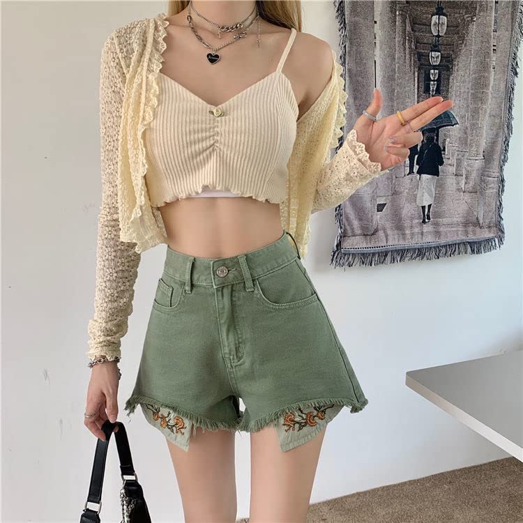 Short Femmes Conception Vintage Broisse Broft Brois De Denim