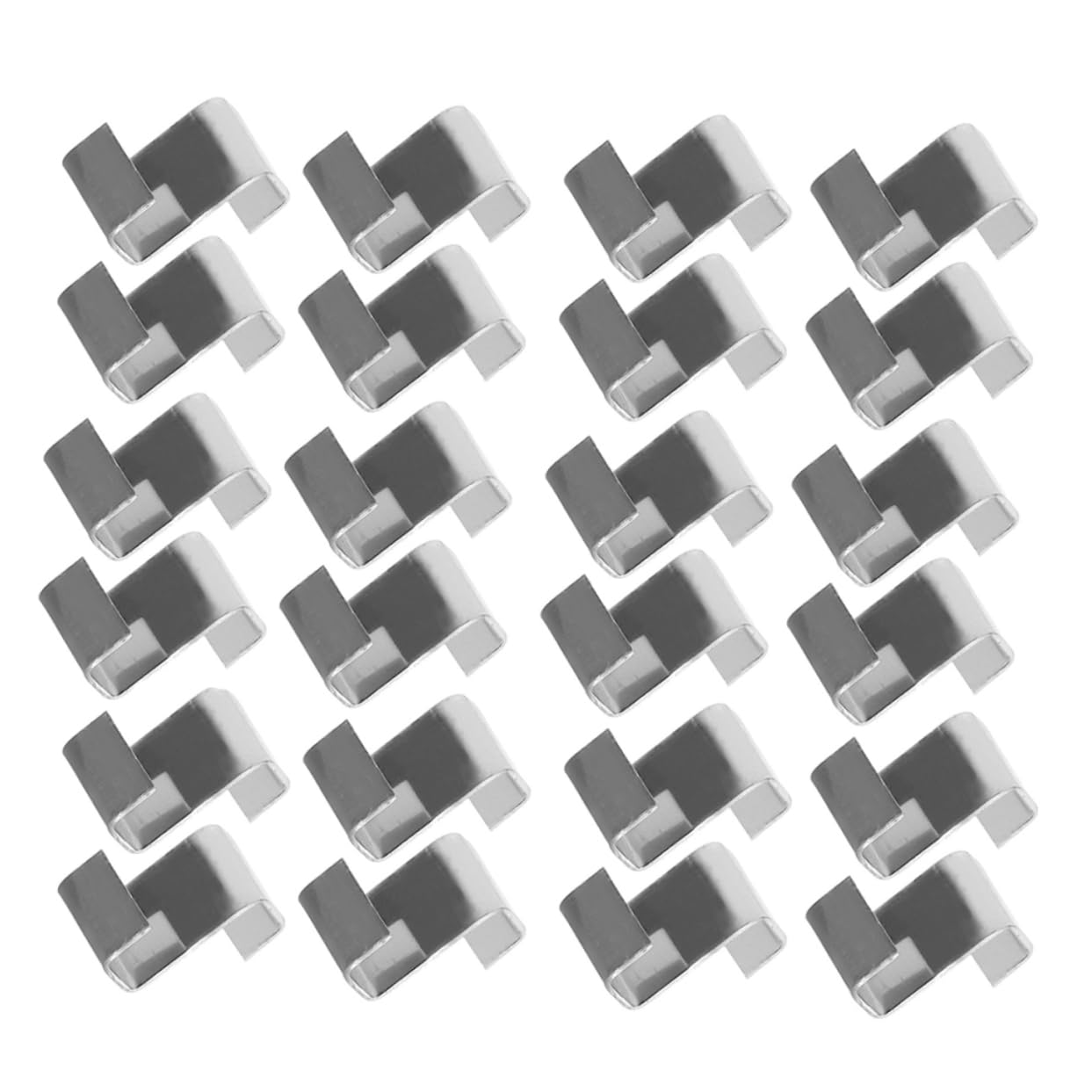 HEMOTON 100Pcs Greenhouse Z Clips Durable Stainless Steel Glass Pane Fixing Clips for Greenhouse Panels Resistant and Easy to Install for Glass and Repair