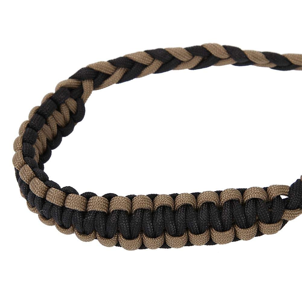 Élingue De Poignet d'arc, Corde De Corde Tressée Réglable, Élingue De Poignet Composée en Cuir