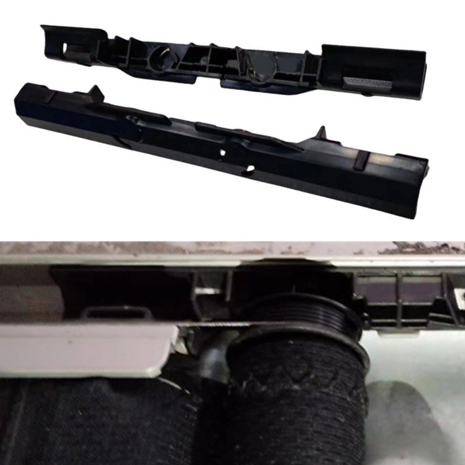 Support fixe noir pour volet roulant pour Mini F54 F55 F56 F60 2015-2020, matériau ABS résistant à l'usure
