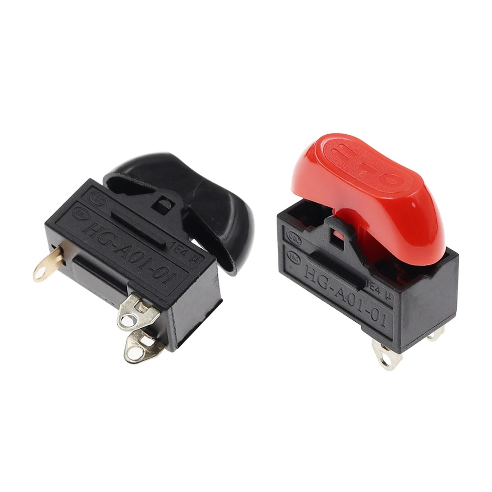 Interruptor de secador de pelo 10A 250VAC, interruptor basculante, interruptor de barco de encendido y apagado de 3 posiciones, 100 Uds.(Red)