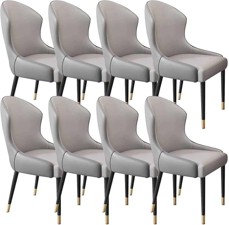 K_　ダイニングチェア　8脚 Amazon｜現代 キッチンダイニングチェア8脚セットマイクロ