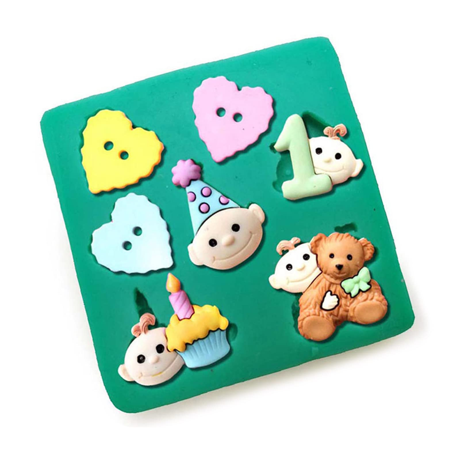 Tsophreniq Silicone Fondant Chocolate Molds Cake Resin Mold Kitchen Baking Tools for Baking Pastry Cupcake Decorating 24 Styles Silicone Chocolate Molds for Filled