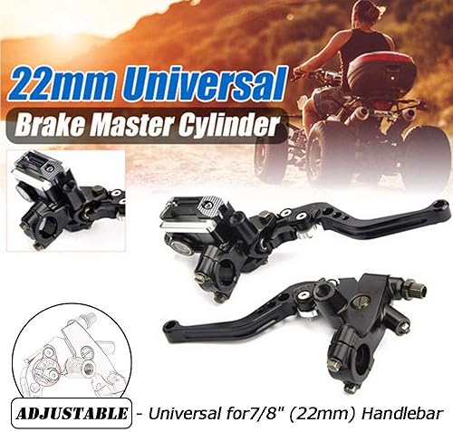 Miniatura 2 de Lisyline - Palancas universales de freno y embrague de manubrio de motocicleta 78 pulgadas 22mm izquierda y derecha para Honda Kawasaki Suzuki Yamaha