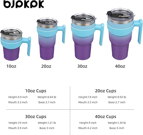 Miniatura 98 de BJPKPK 30 oz Tumbler With Handle And Straw Stainless Steel Insulated Tumbler Cups For Water Or Ice Coffee,Blood Moon
