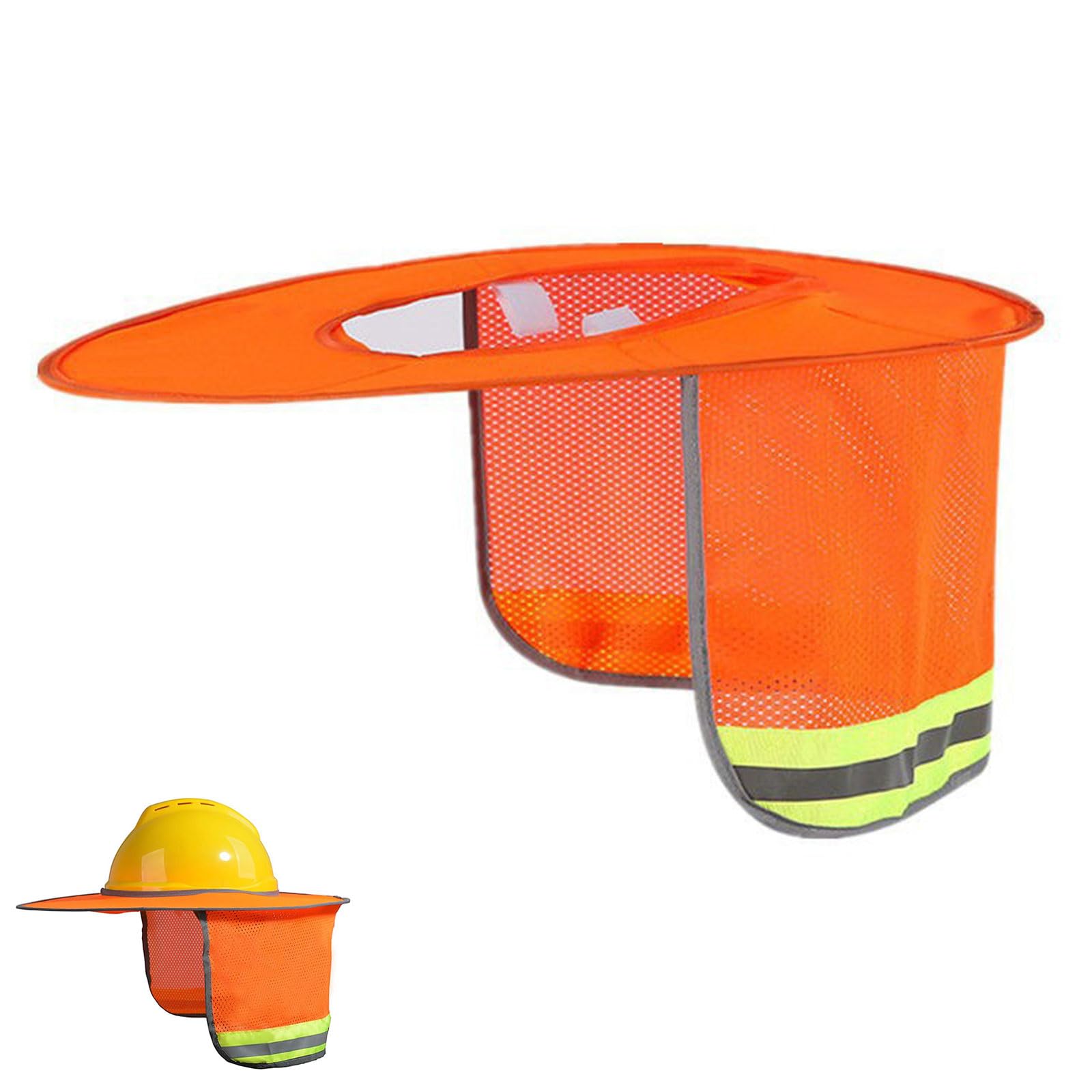 Visiera Parasole per Elmetto Protettivo,Cappello Duro Visiera Parasole Accessorio Cappello Duro Casco Riflettente Scudo Collo Per Casco Ad Alta Visibilità Per Casco Da Cantiere