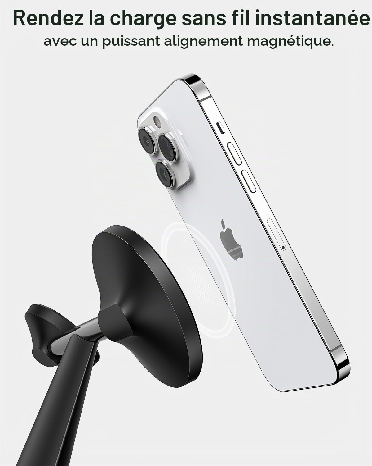 QTlier Station de Charge Apple 30W, Chargeur Induction 3 en 1 Magnétique, Chargeur sans Fil Mag-Safe Compatible avec iPhone 16/15/14/13/12 Série, Apple Watch 8/7/6/5/4/3/2/SE et AirPods 3/2/Pro-Noir