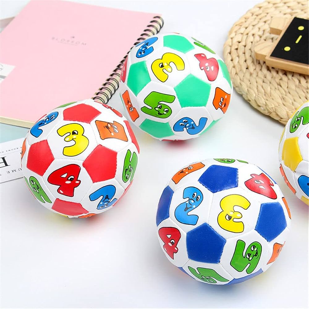 Amazon.co.jp: ベビーナンバーラバーボールソフトフォーム入り布ボール