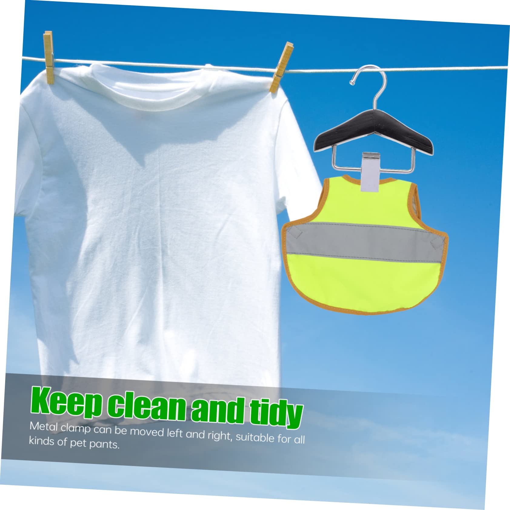 HOLIDYOYO Dog Clothing Hanger Pet Clothing Hanger Small Garment Clip Hanger Home and Pet Shop Accessory