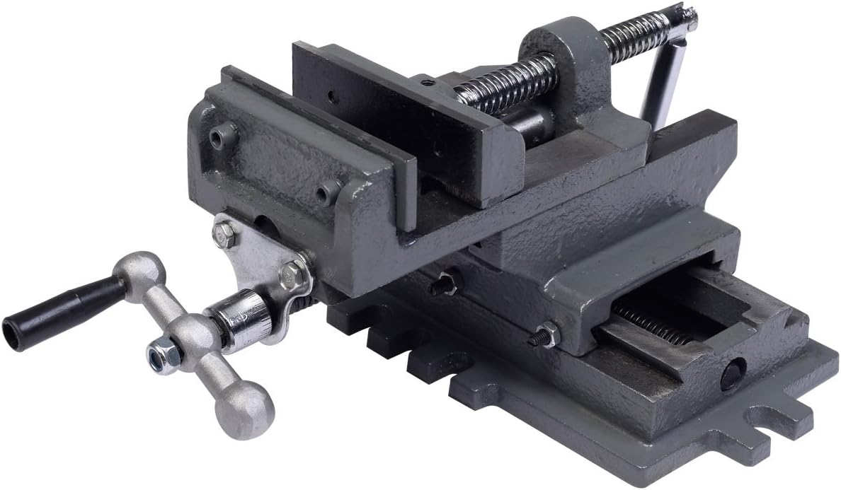 New 4" Cross Drill Press Vise X-Y Clamp Machine Slide Metal Milling 2 Way HD US Ship