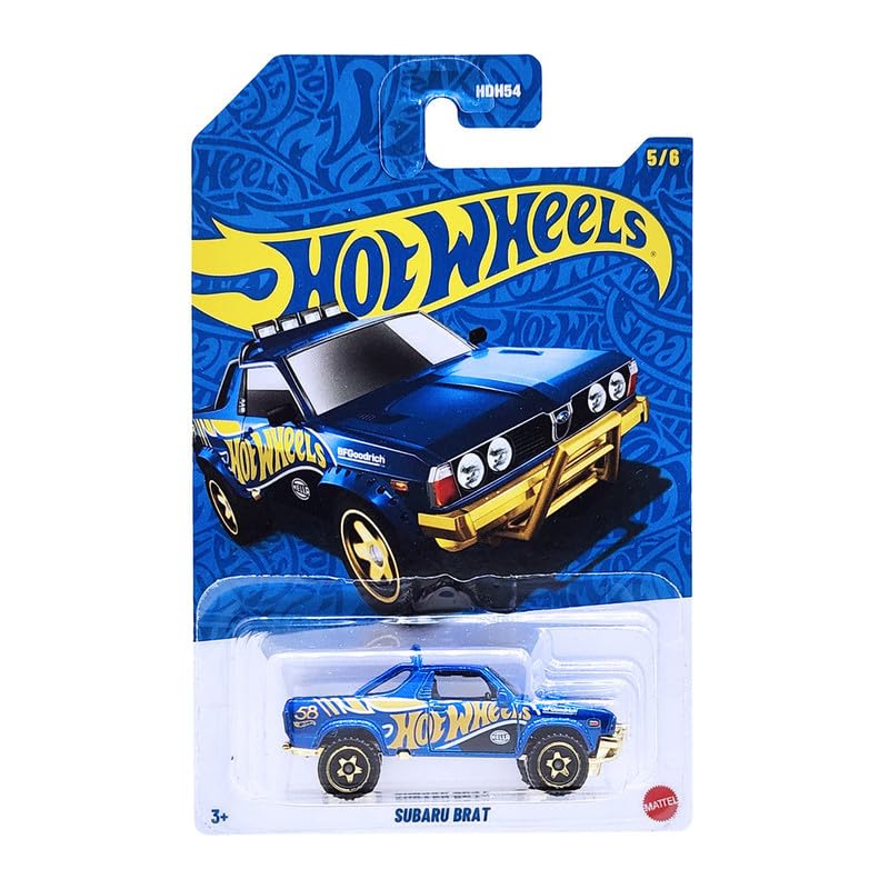 Image of Hot Wheels 55th Anniversary Subaru Brat for 3 Years & Above 5 /6 (Blue /Gold)