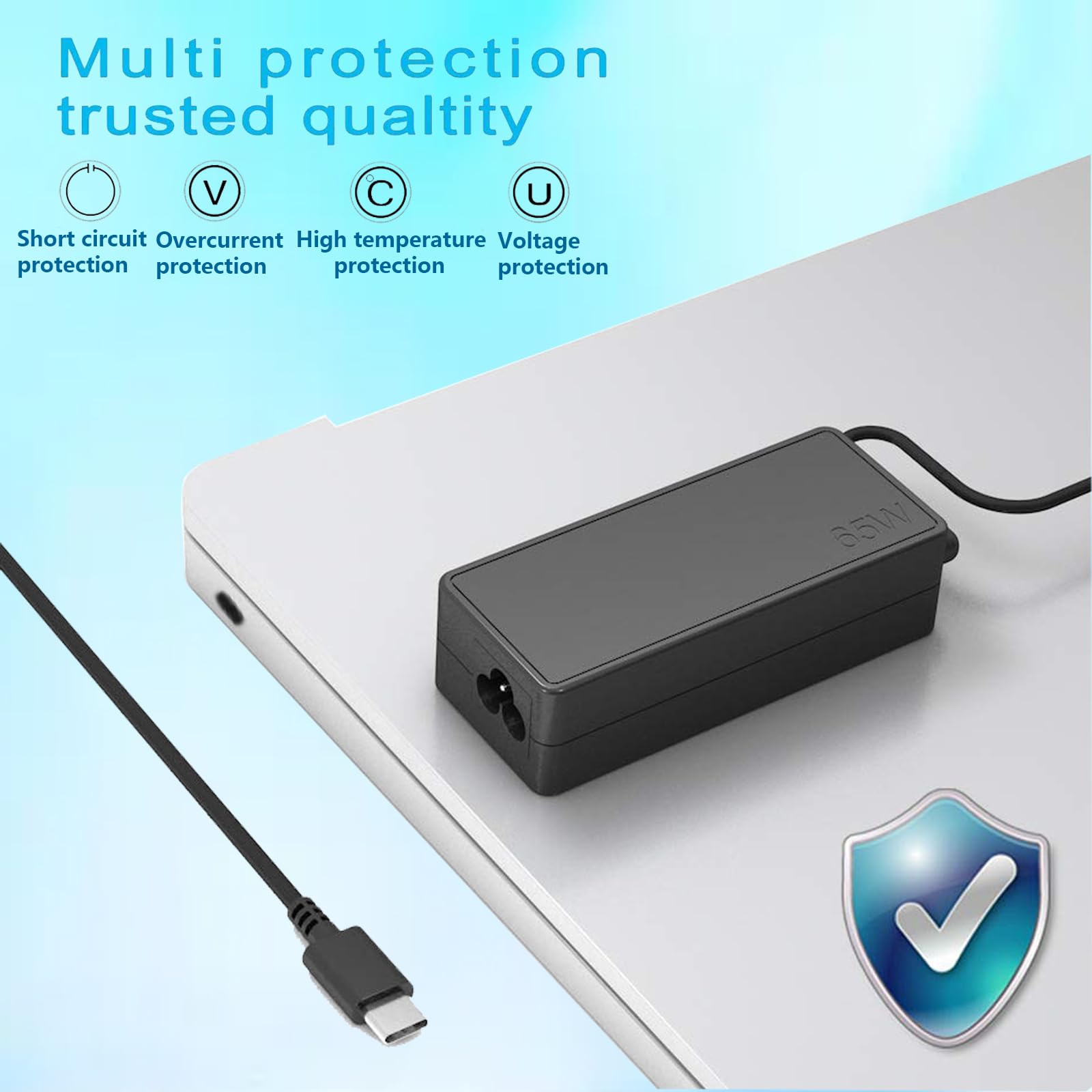 Amazon.com: 65W Charger Fit for Lenovo ThinkPad X1 Carbon 5th 6th