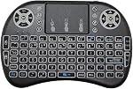 Wireless Mini Keyboard Gtek Brand with Touchpad Mouse Backlit Compatible with Android Devices/TV/IPTV Boxes