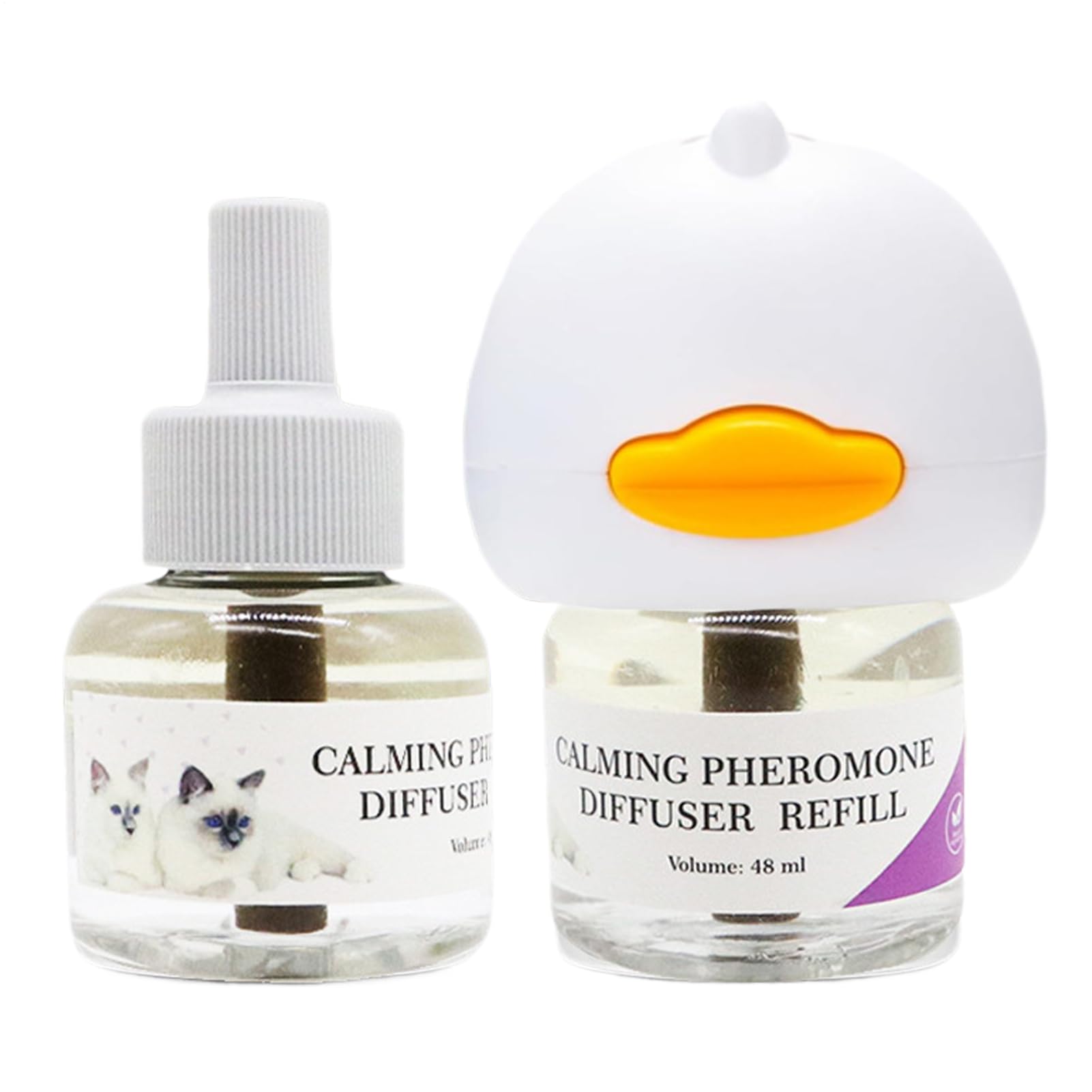 Soothing Diffuser for Cats, Soothing Cat Diffuser - Soothing Behavior Support Stress Diffuser, 95ml Portable Natural Plug-in Spray for Travel, Outdoor, Kittens Indoor Use