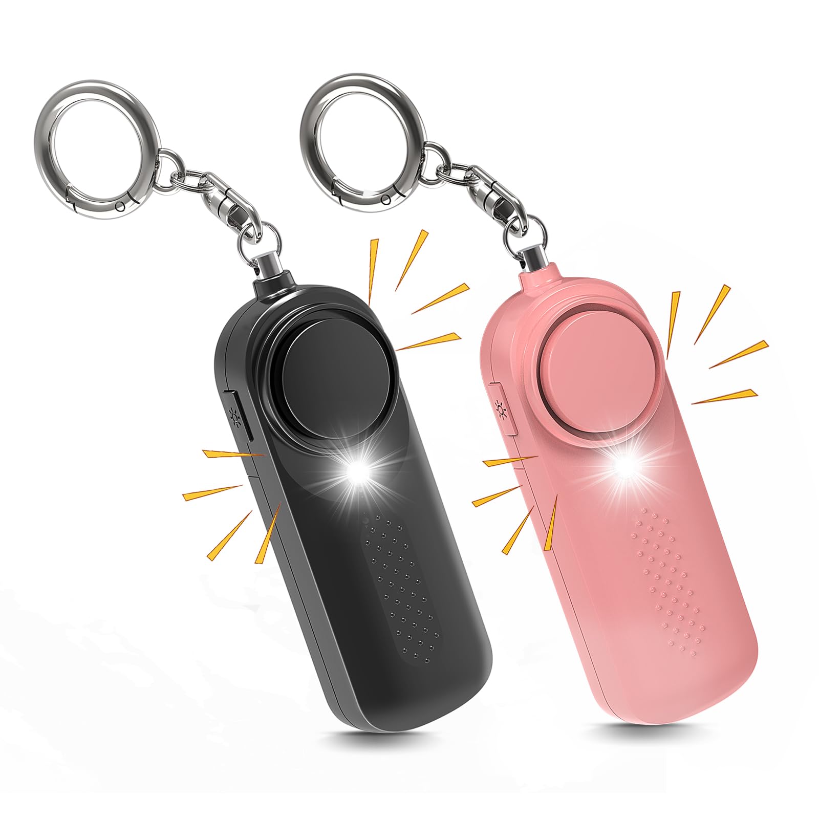 Ninonly Alarma Personal 130 dB Para Defensa y Emergencia - Llavero de Seguridad Con Luz LED Para Mujeres, Mayores y Niños