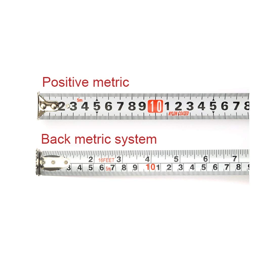 Metro a nastro di misurazione Misura di nastro in acciaio professionale originale, misura di precisione, misura di nastro, misura industriale Metro a nastro retrattile (Color : Ice blue: 5 m*25 mm)