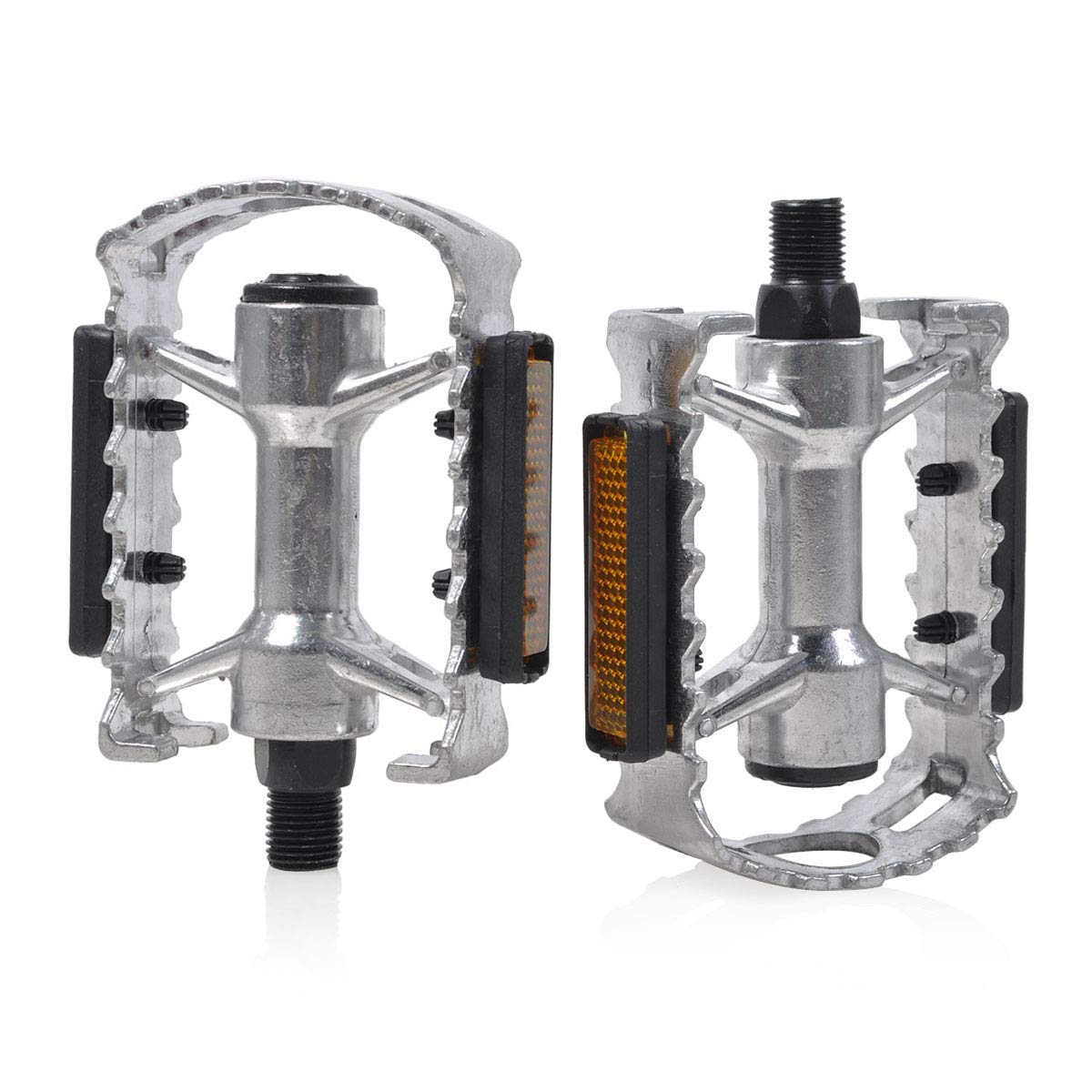 ThinkTop Kid's Bike Pedal, Aluminium Alloy Ultra Strong 1/2-Inch Bike Pedals Platform Flat Fit for 12" 14" Boys Girls Bike