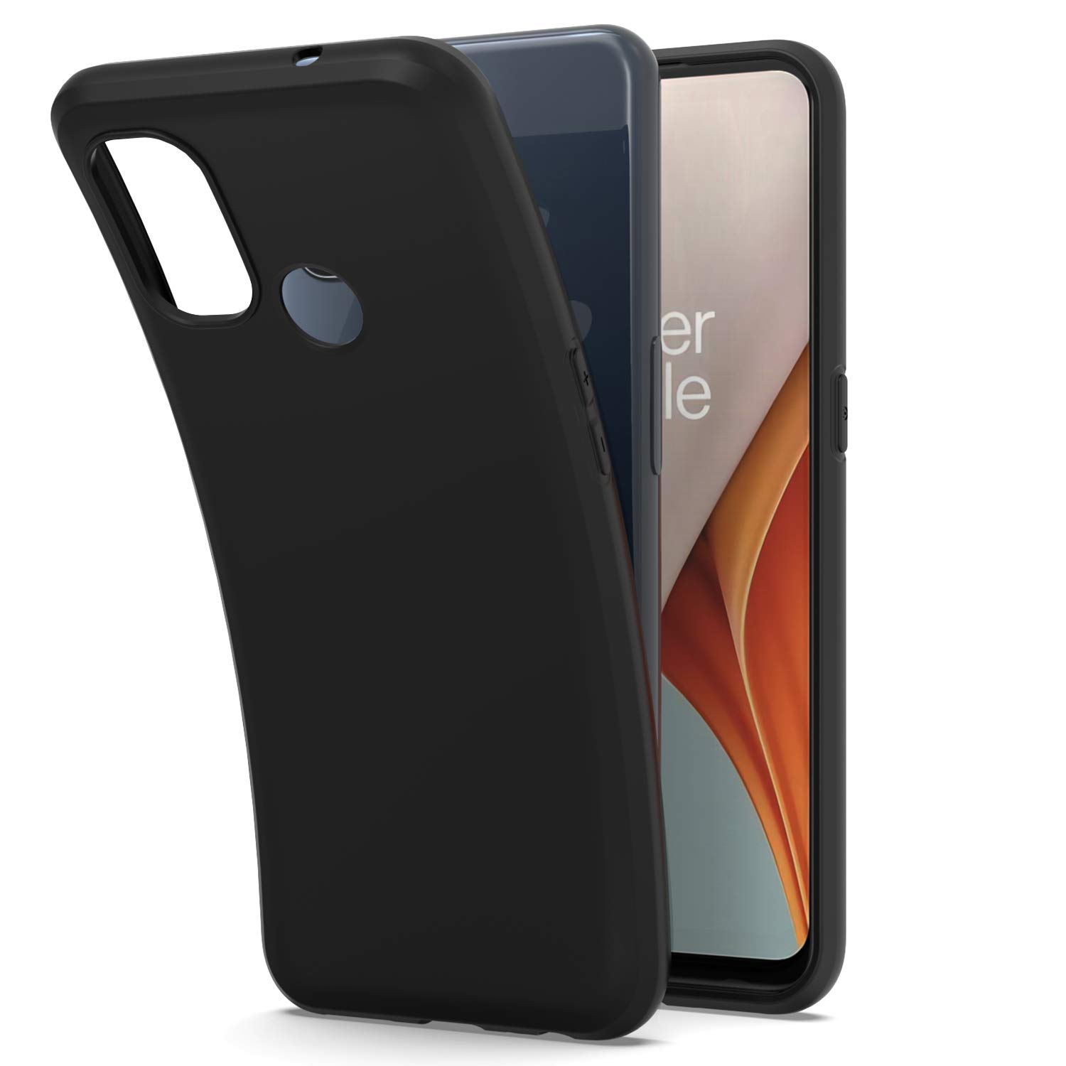 CoverON Slim TPU Designed for OnePlus Nord N100 Phone Case, Flexible Soft Cover - Black