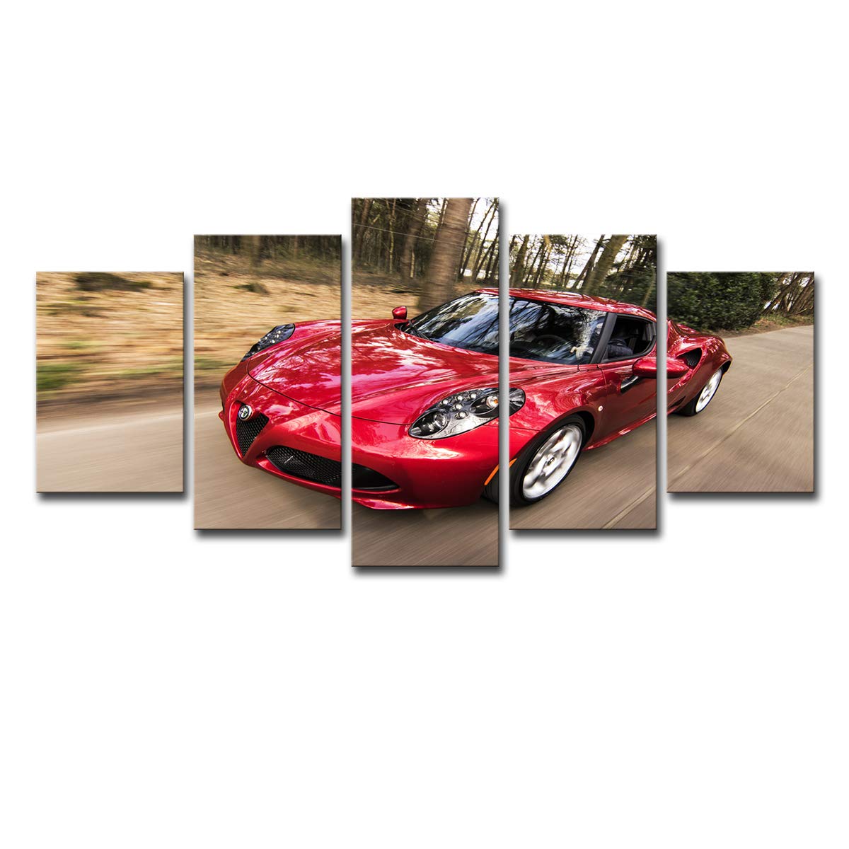Photos mur art moderne Alfa Romeo C4 pour habiller un grand mur vide 50x100
