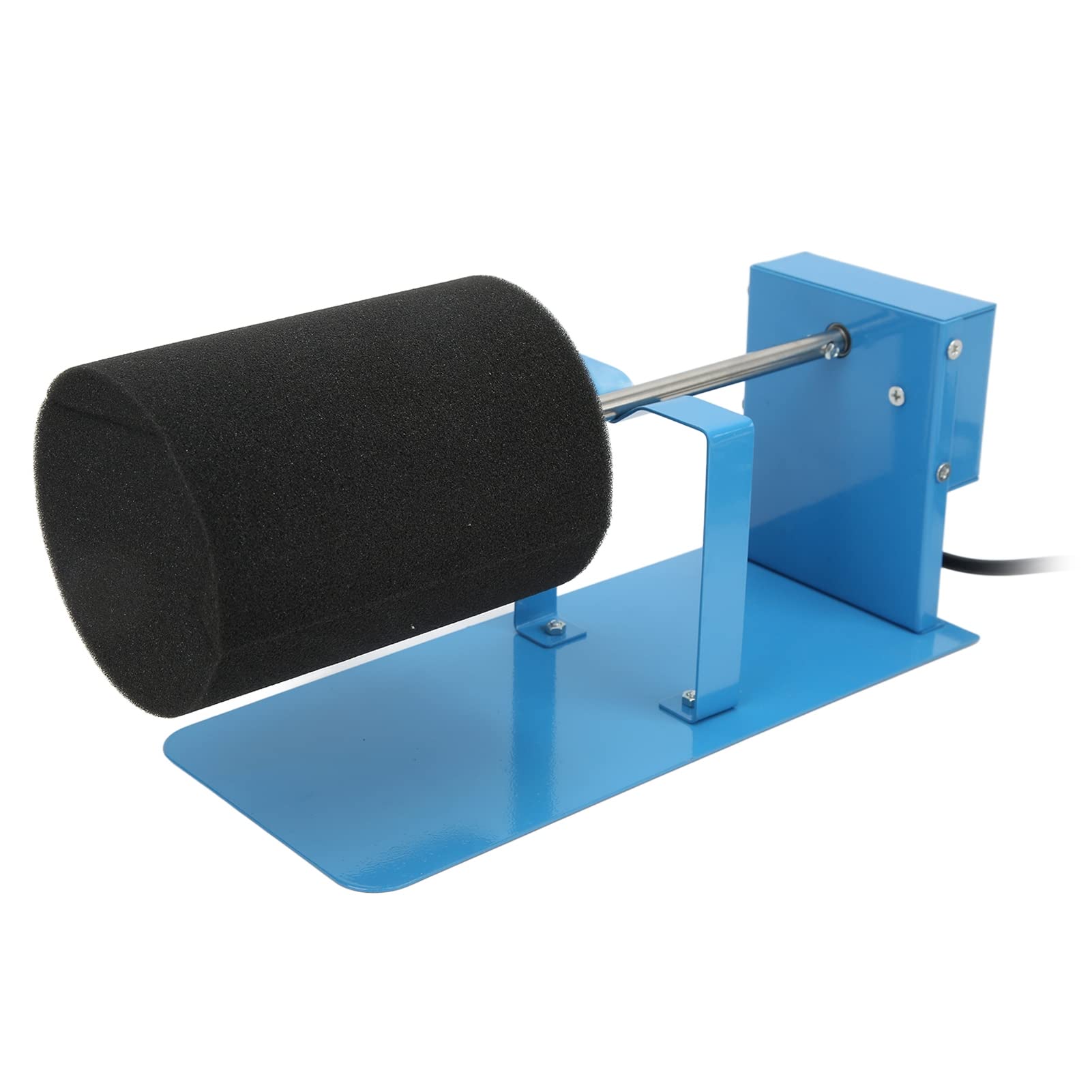 Cup Turner, Adjustable Foam Aluminum Alloy DIY Eggshell Cup Sponge Cup Turner Kit Single Tumbler Turner Machine for DIY Crafts Tumbler, Blue(UK Plug 220V)