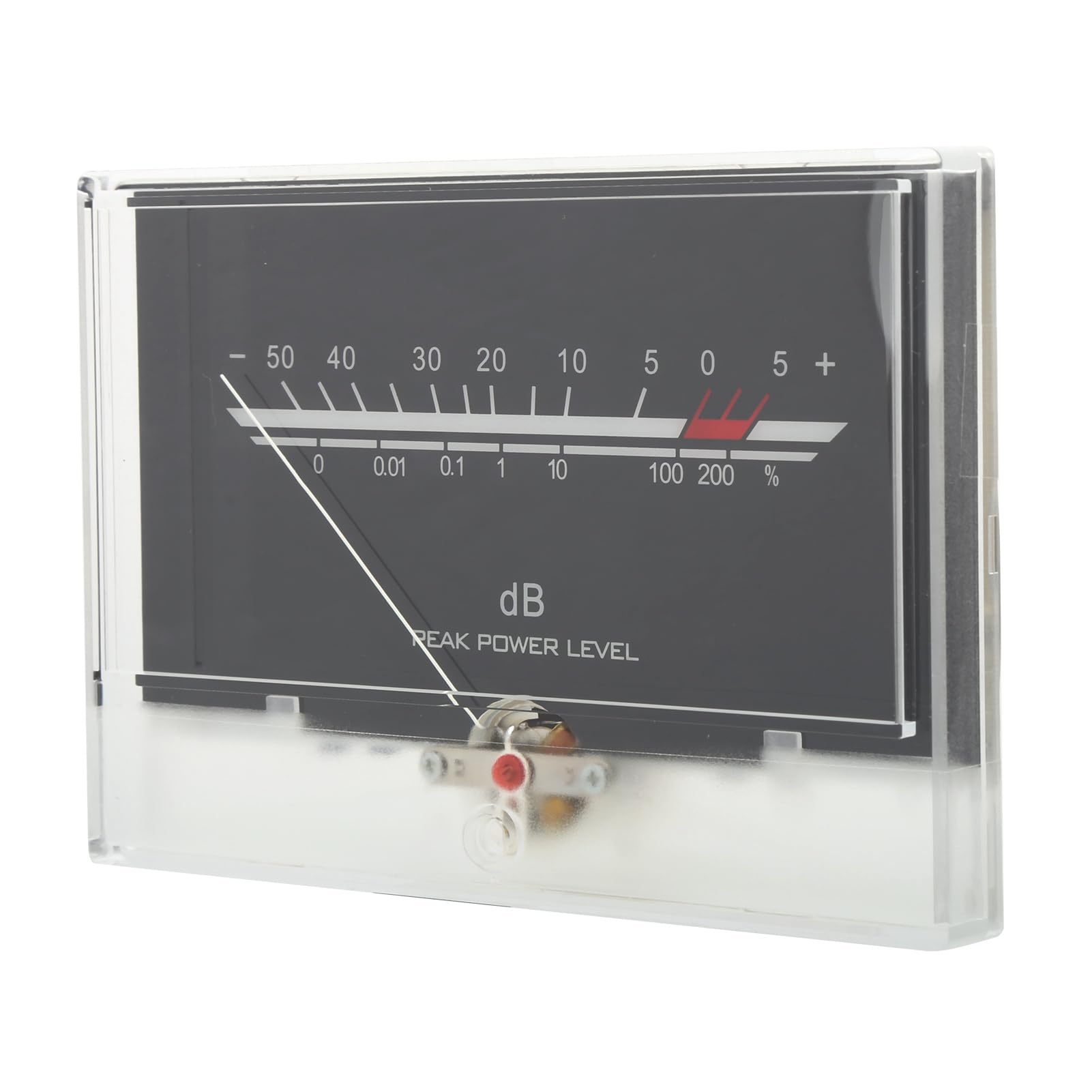 Wakects Głowica Miernika VU z płytką Sterownika Audio ABS PCB Podwójny Miernik Poziomu Dźwięku DB 137 X 95 Mm Białe Podświetlenie Regulowany Obrót i jasność dla Domowego Sprzętu Audio