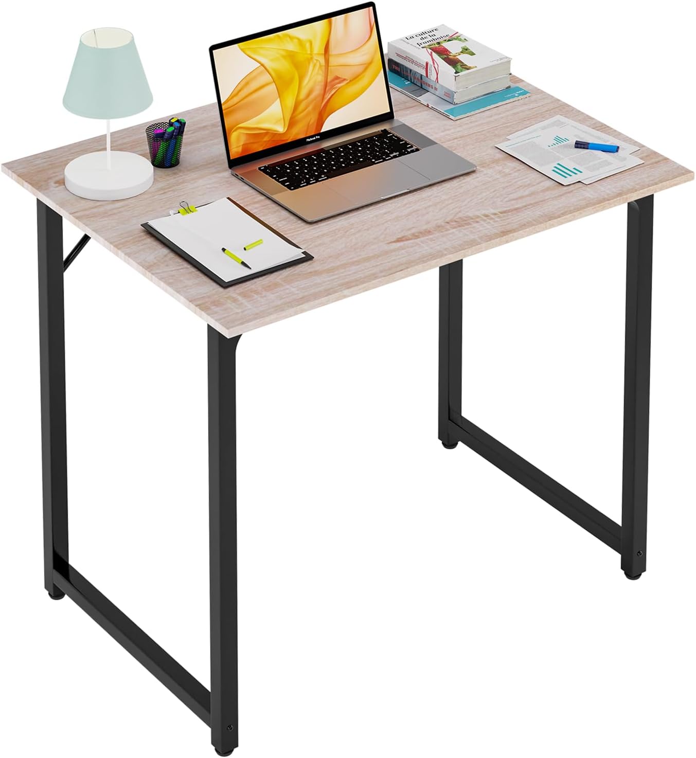 Nature Adjustable Height Melamine Veneer Computer Desk