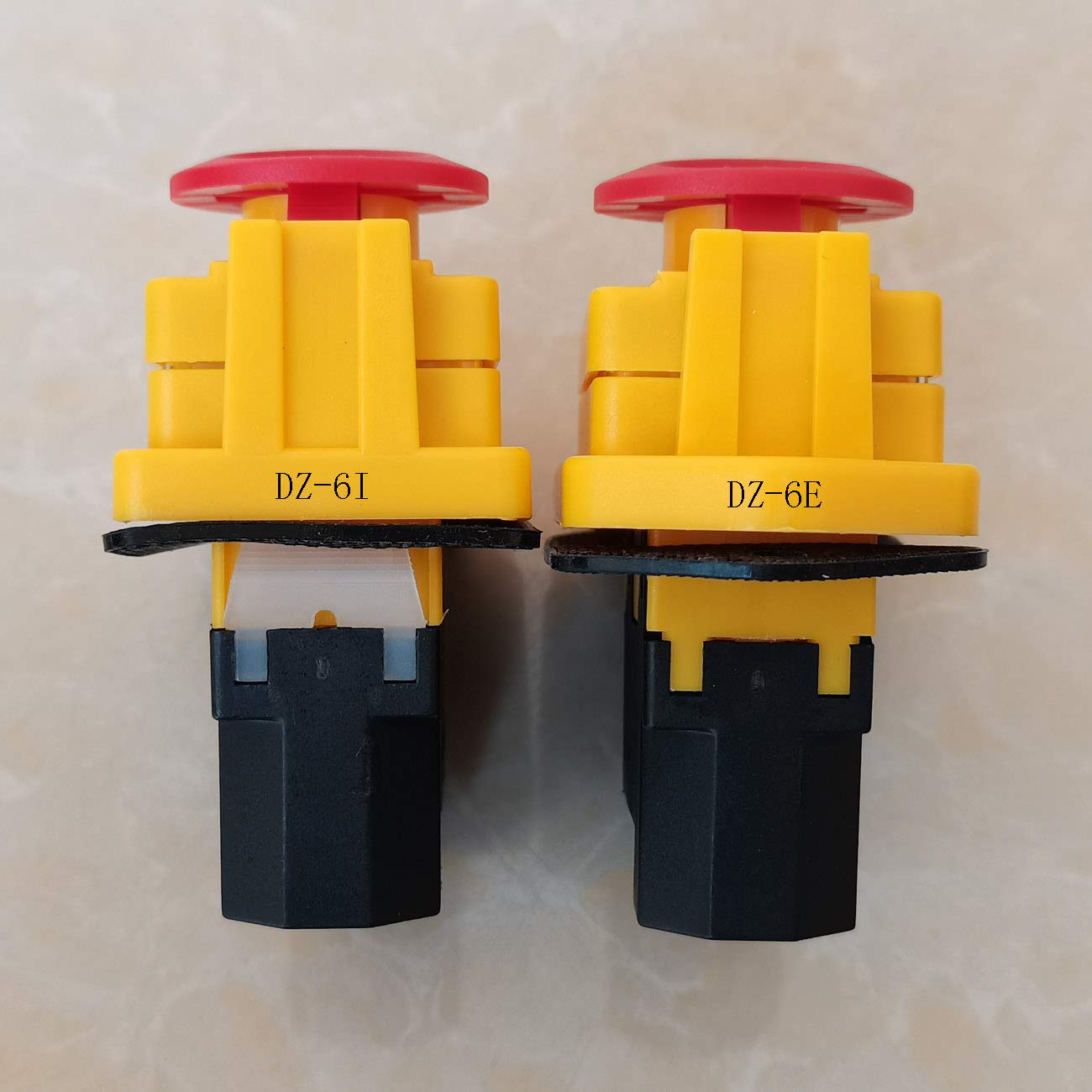 Commutateur électromagnétique DKLD DZ-6I Interrupteurs à bouton-poussoir d'arrêt d'urgence pour équipement de machine-outil industriel Ac 250V 16 (15) A 5E4 DZ-6 IP55