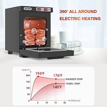 23L Hot Towel Warmer UV Sterilizer, Large Capacity 2-in-1 Hot Towel Cabinet With See-through Window, Professional UV Sterilizer & Ozone Function Towel Warmer For Home, Spa, Salon, Hotel(Black