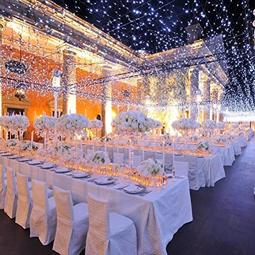 Image of 12 Meter 40 Feet White LED String Light | Copper Wire Fairy Lights for Diwali Decoration, Room Decor, Balcony Decoration, Indoor Outdoor Home Decorative Lighting Pack of 1