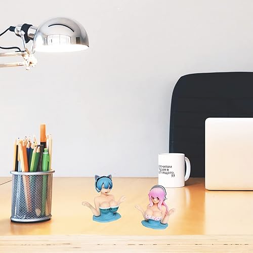 Miniatura 4 de Lindos accesorios de decoración de tablero de automóvil para hombres y mujeres, cabezas de cabeza para decoración de tablero de automóvil,