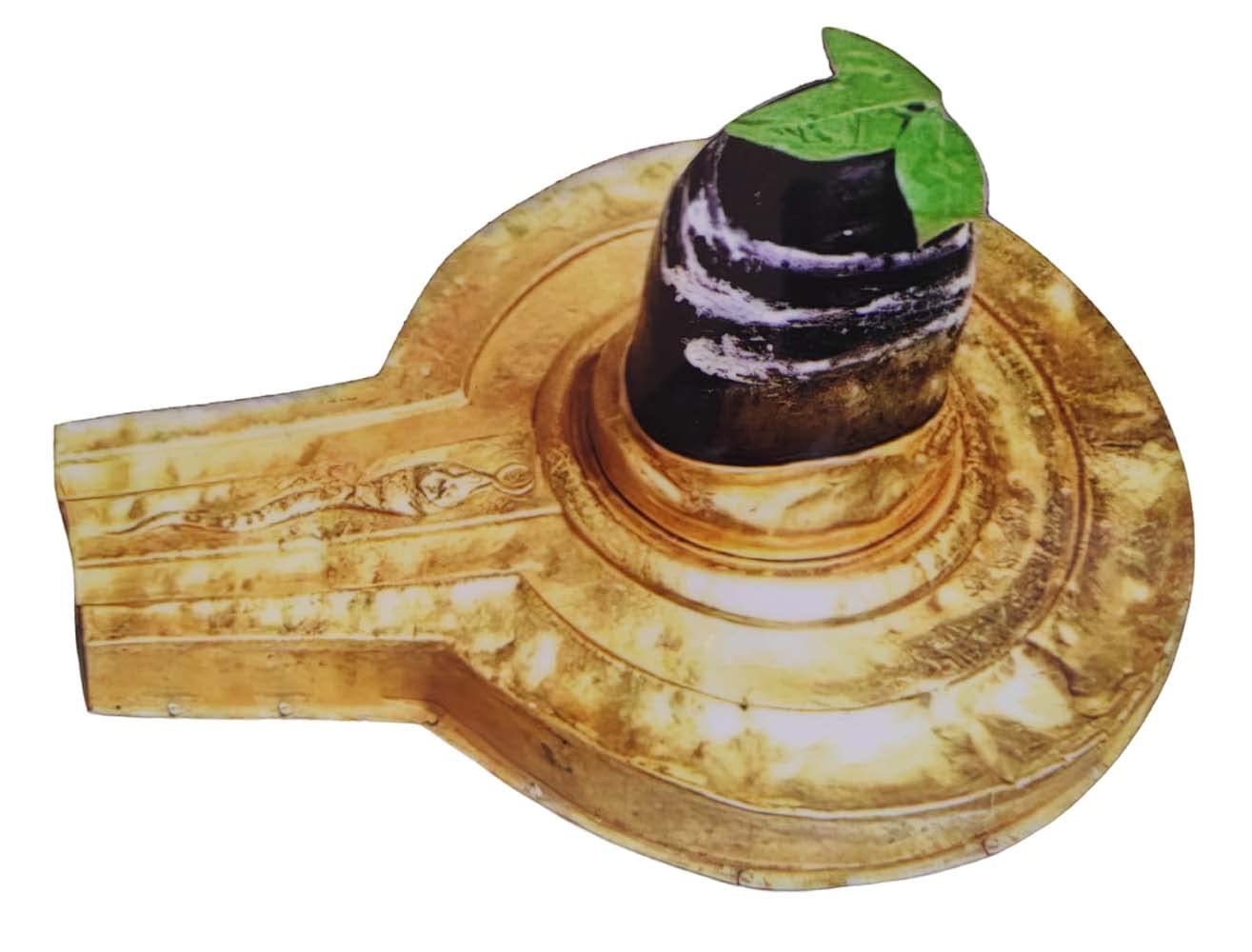 Vils Lord Kasi Vishwanath Ji Lord Shiva Linga Divine Holy Blessing Photo Frame Cutout with Backstand for Pooja/Gift (8 inch X 6 inch)