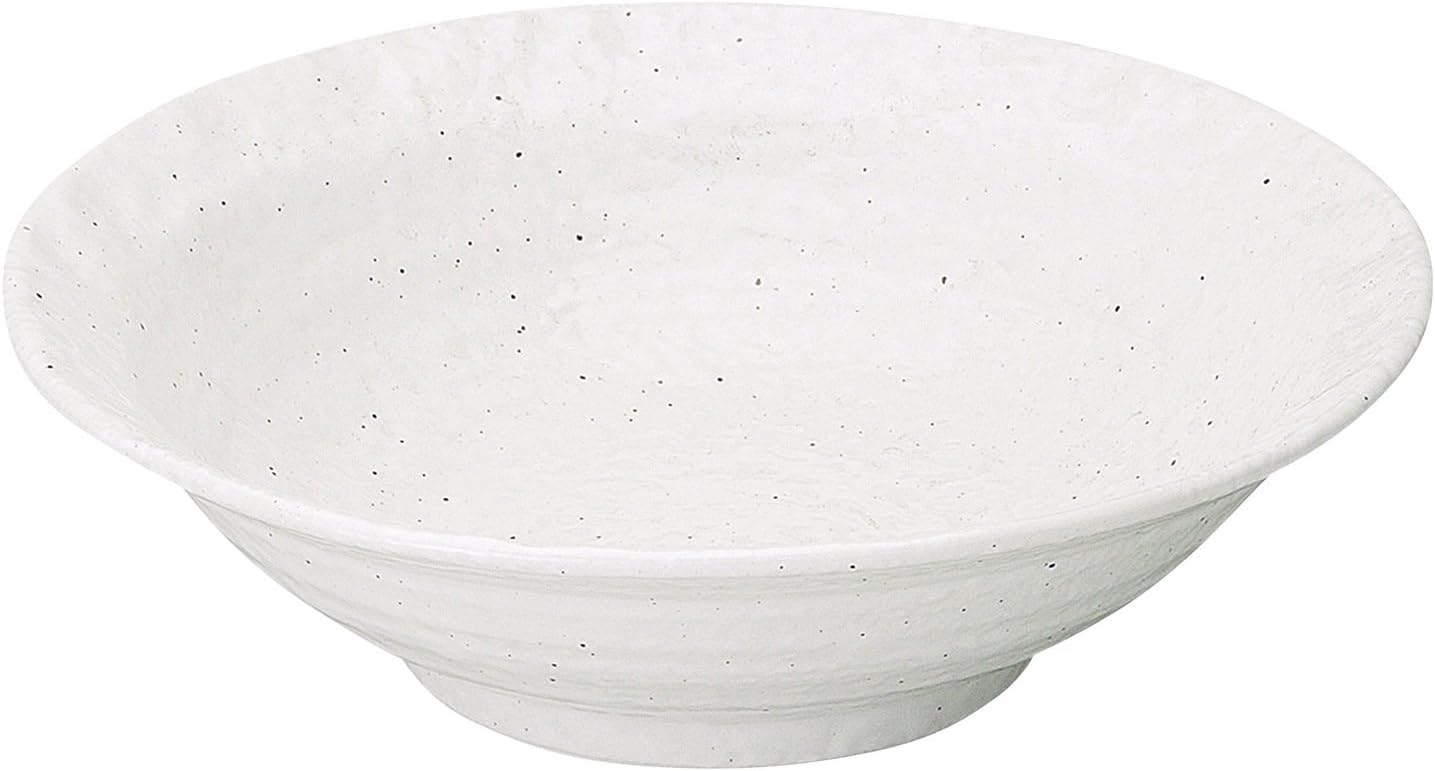 Koyotoki 51520027 Large Bowl, White, 64.8 fl oz (1,840 ml), 7.0, Stone Bowl, New Powder Pattern